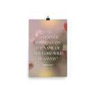 Romans 10:13 Bible Verse, will call Enhanced Matte Paper Poster Wall Art 12″×18″