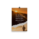 Romans 3:23 Bible Verse, of God Enhanced Matte Paper Poster Wall Art 12″×18″