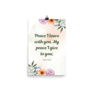 John 14:27 Bible Verse, with you Enhanced Matte Paper Poster Wall Art 12″×18″