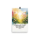 Psalm 37:4 Bible Verse, will give Enhanced Matte Paper Poster 12″×18″