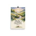 Psalm 23:1 Bible Verse, Lord Enhanced Matte Paper Poster 12″×18″