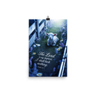 Psalm 23:1 Bible Verse, Shepherd Enhanced Matte Paper Poster 12″×18″