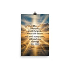 John 14:26 Bible Verse will send Enhanced Matte Paper Poster 12″×18″