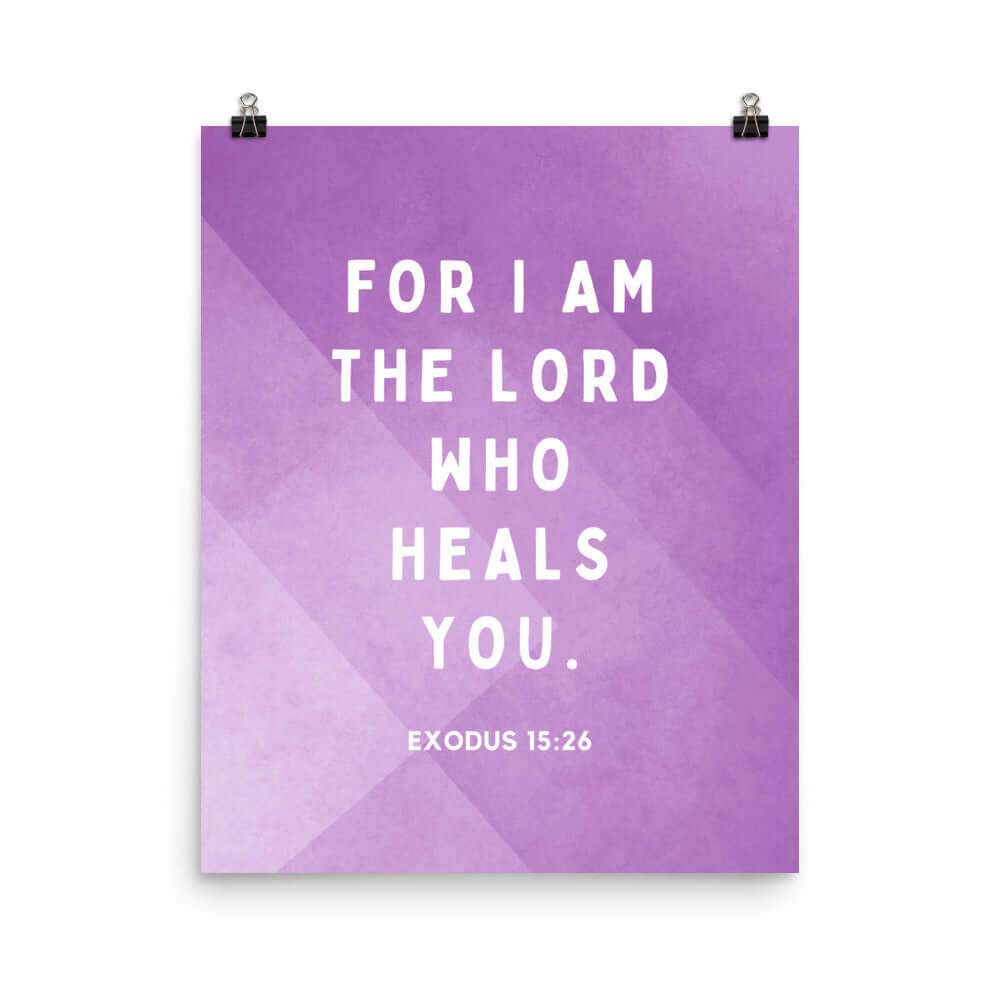 Exodus 15:26 Bible Verse, in his eyes Enhanced Matte Paper Poster Wall Art 16″×20″