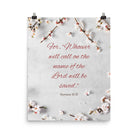 Romans 10:13 Bible Verse, the Lord Enhanced Matte Paper Poster Wall Art 16″×20″