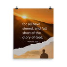 Romans 3:23 Bible Verse, of God Enhanced Matte Paper Poster Wall Art 16″×20″