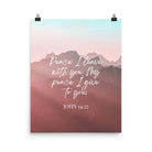 John 14:27 Bible Verse, I give you Enhanced Matte Paper Poster Wall Art 16″×20″