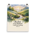 Psalm 23:1 Bible Verse, Lord Enhanced Matte Paper Poster 16″×20″