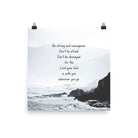 Joshua 1:9 Bible Verse, Do not be afraid Enhanced Matte Paper Poster Wall Art 18″×18″