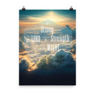 Ephesians 6:10 Bible Verse, be strong in the Lord Enhanced Matte Paper Poster Wall Art 18″×24″