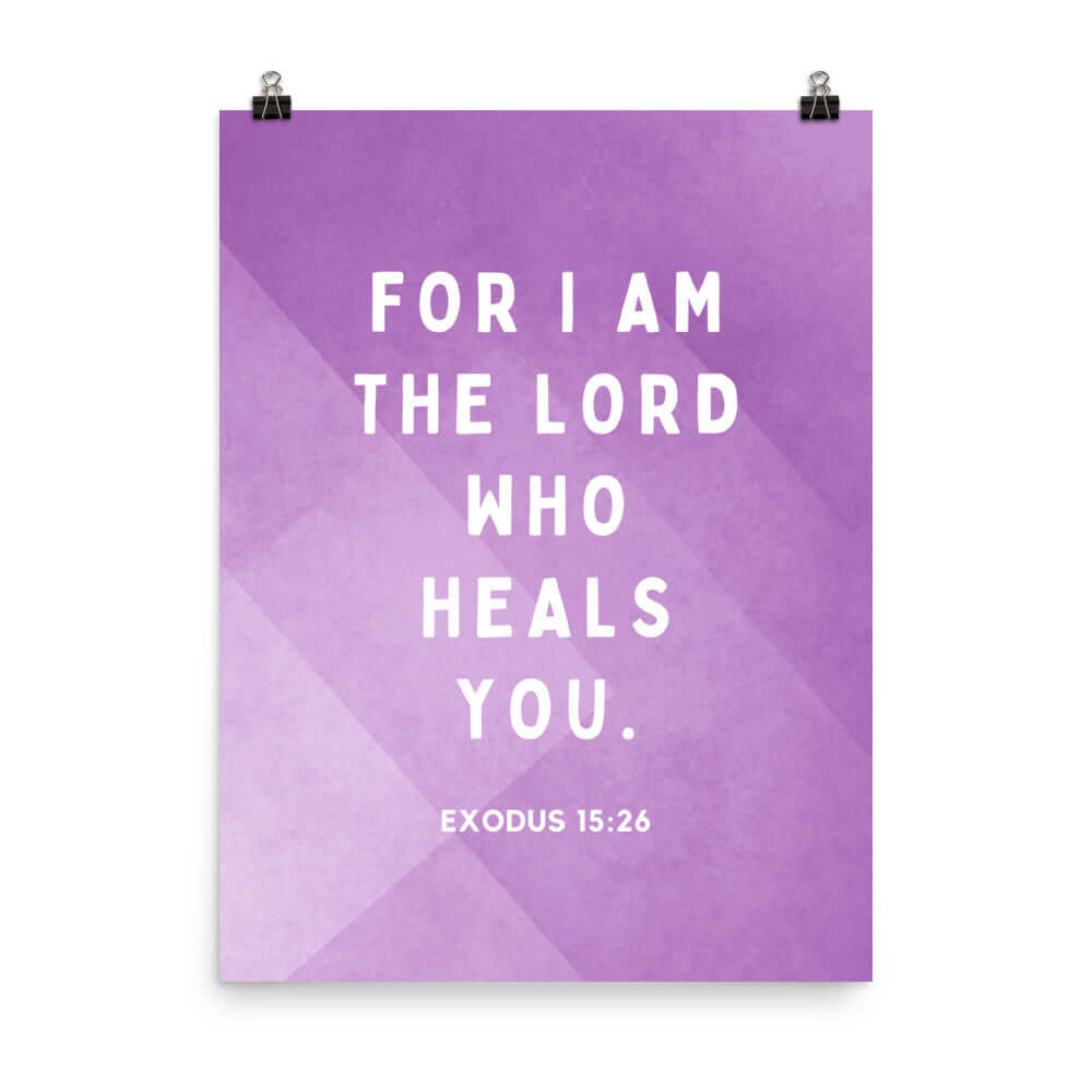 Exodus 15:26 Bible Verse, in his eyes Enhanced Matte Paper Poster Wall Art 18″×24″