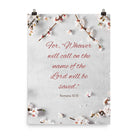 Romans 10:13 Bible Verse, the Lord Enhanced Matte Paper Poster Wall Art 18″×24″