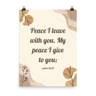 John 14:27 Bible Verse, Peace I Enhanced Matte Paper Poster Wall Art 18″×24″