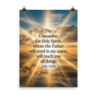 John 14:26 Bible Verse will send Enhanced Matte Paper Poster 18″×24″