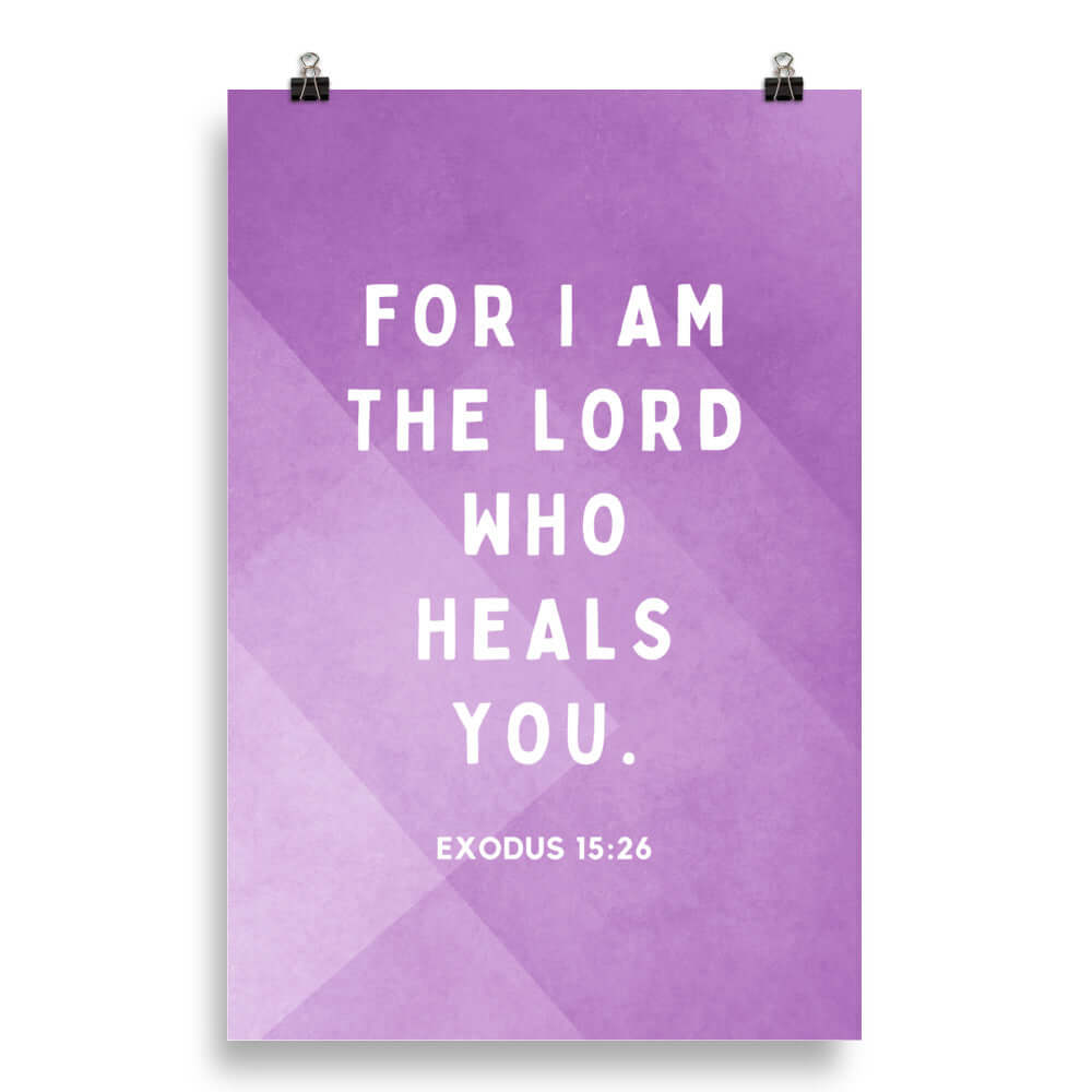 Exodus 15:26 Bible Verse, in his eyes Enhanced Matte Paper Poster Wall Art 20″×30″