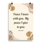 John 14:27 Bible Verse, Peace I Enhanced Matte Paper Poster Wall Art 20″×30″