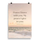 John 14:27 Bible Verse, not as the Enhanced Matte Paper Poster Wall Art 20″×30″