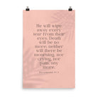 Revelation 21:4 Bible Verse, their eyes Enhanced Matte Paper Poster Wall Art 24″×36″