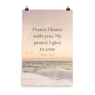 John 14:27 Bible Verse, not as the Enhanced Matte Paper Poster Wall Art 24″×36″