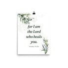 Exodus 15:26 Bible Verse, Gods voice Enhanced Matte Paper Poster Wall Art 8″×10″