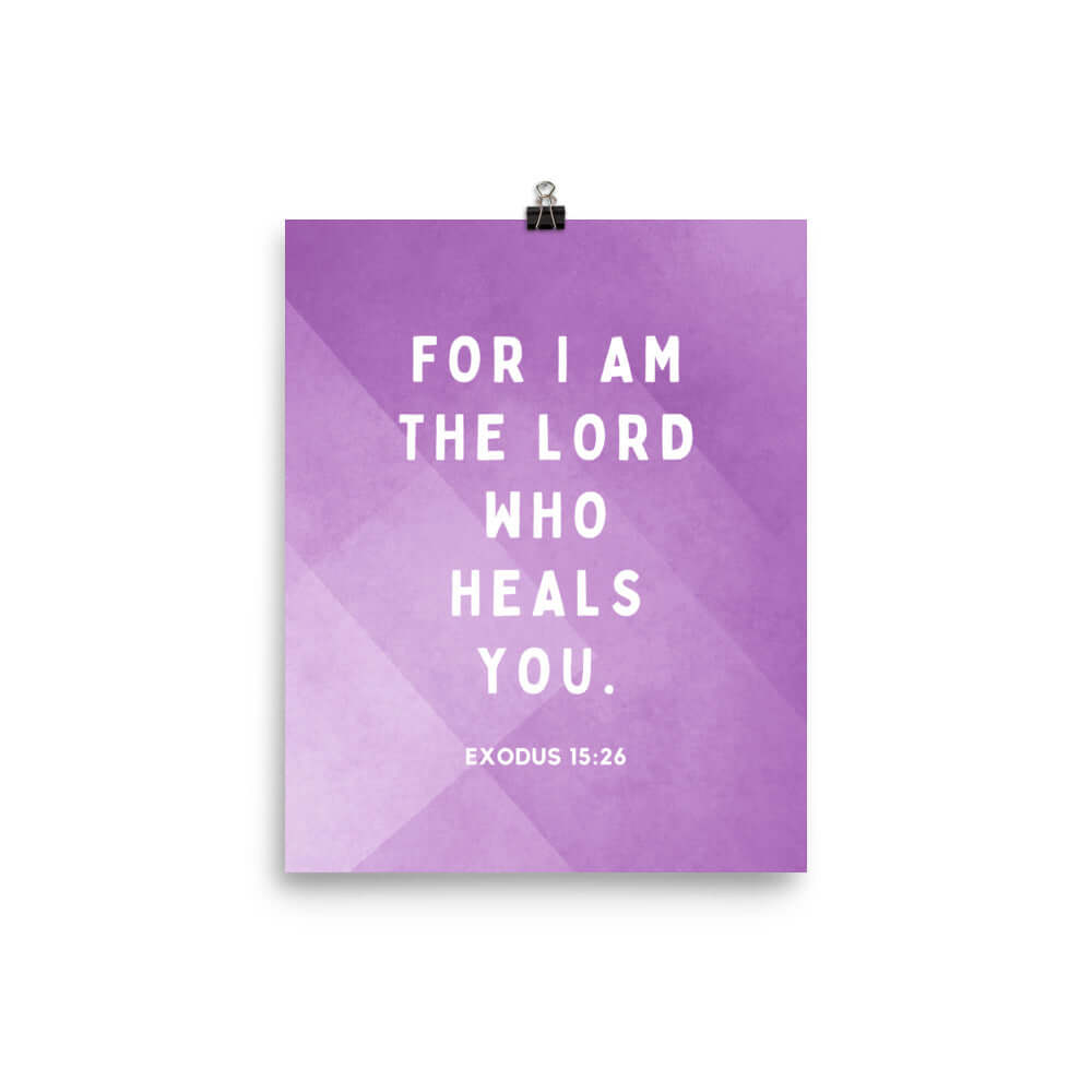 Exodus 15:26 Bible Verse, in his eyes Enhanced Matte Paper Poster Wall Art 8″×10″