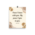 John 14:27 Bible Verse, Peace I Enhanced Matte Paper Poster Wall Art 8″×10″