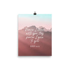 John 14:27 Bible Verse, I give you Enhanced Matte Paper Poster Wall Art 8″×10″