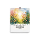 Psalm 37:4 Bible Verse, will give Enhanced Matte Paper Poster 8″×10″