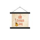 Exodus 15:2 Bible Verse, The LORD is my strength Enhanced Matte Paper Poster With Hanger Wall Art