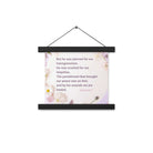 Isaiah 53:5 Bible Verse, by his wounds Enhanced Matte Paper Poster With Hanger Wall Art