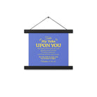 Matthew 11:29-30 Bible Verse, Take my yoke Enhanced Matte Paper Poster With Hanger Wall Art