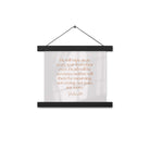 Revelation 21:4 Bible Verse, He will wipe Enhanced Matte Paper Poster With Hanger Wall Art