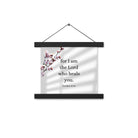 Exodus 15:26 Bible Verse, diligently listen Enhanced Matte Paper Poster With Hanger Wall Art