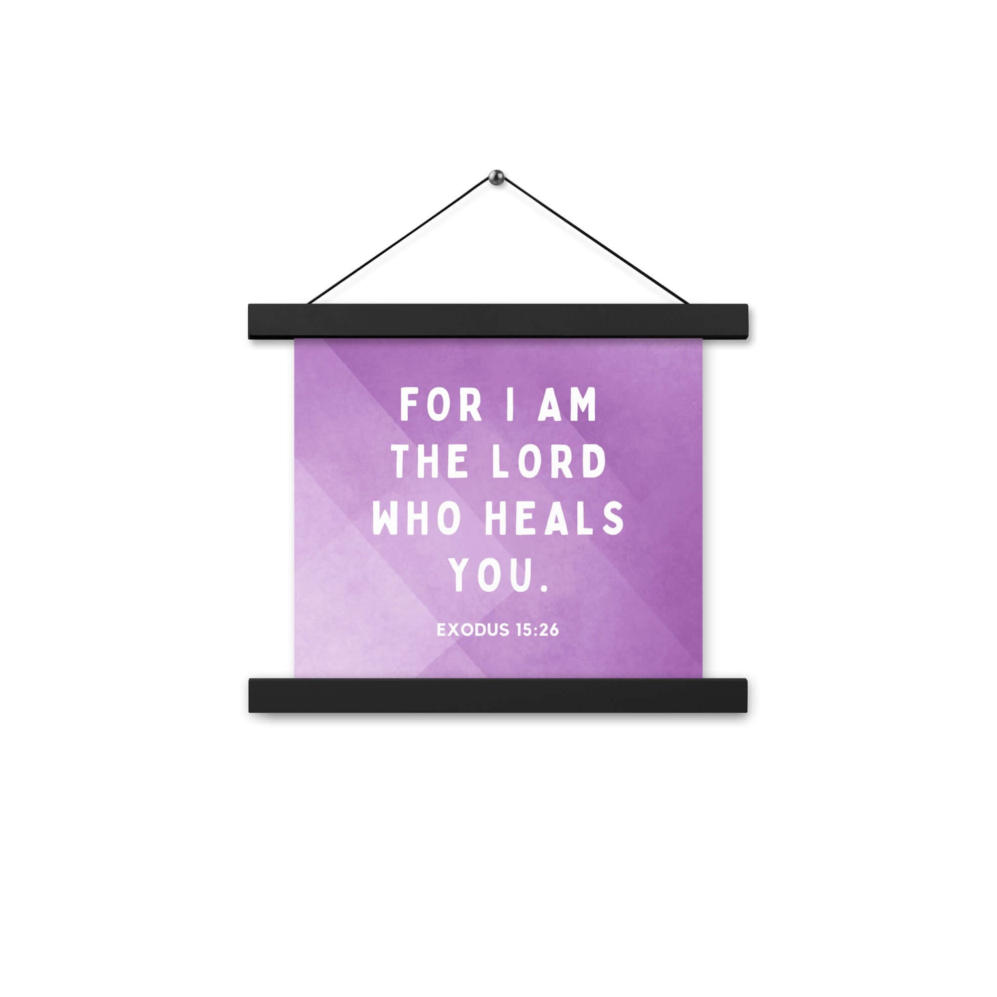 Exodus 15:26 Bible Verse, in his eyes Enhanced Matte Paper Poster With Hanger Wall Art