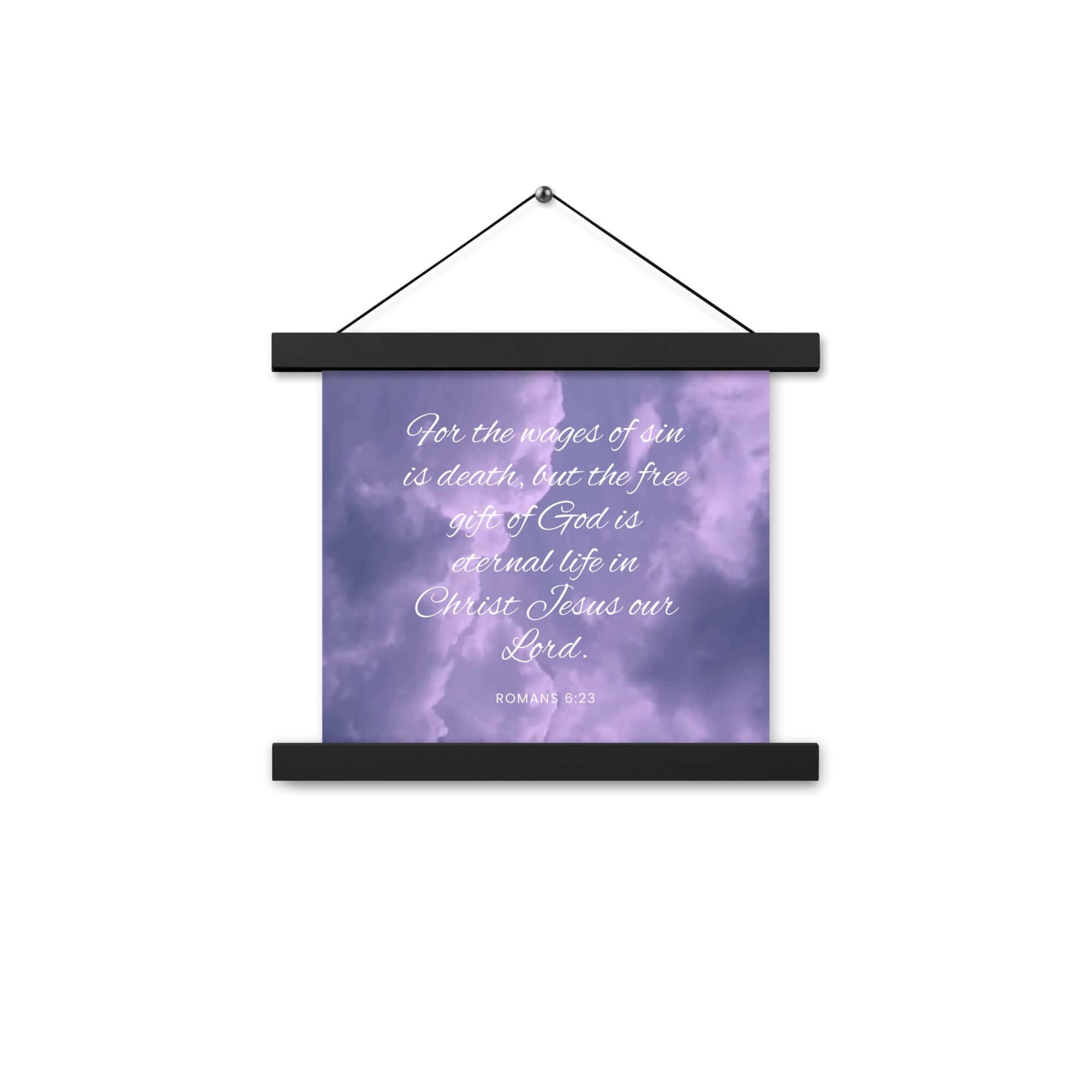 Romans 6:23 Bible Verse, free gift Enhanced Matte Paper Poster With Hanger Wall Art