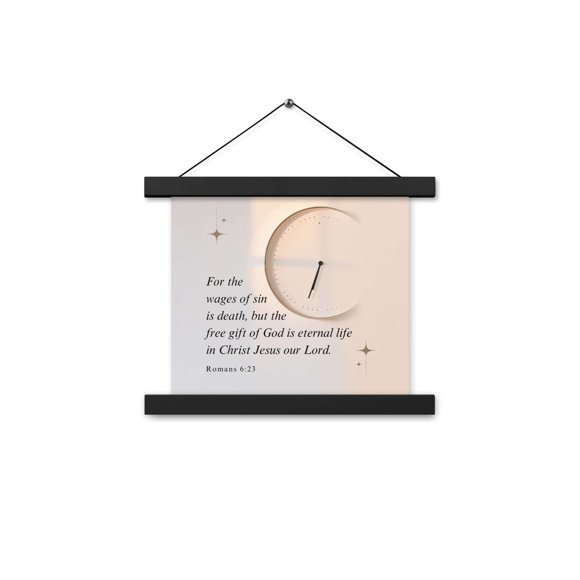 Romans 6:23 Bible Verse, our Lord Enhanced Matte Paper Poster With Hanger Wall Art