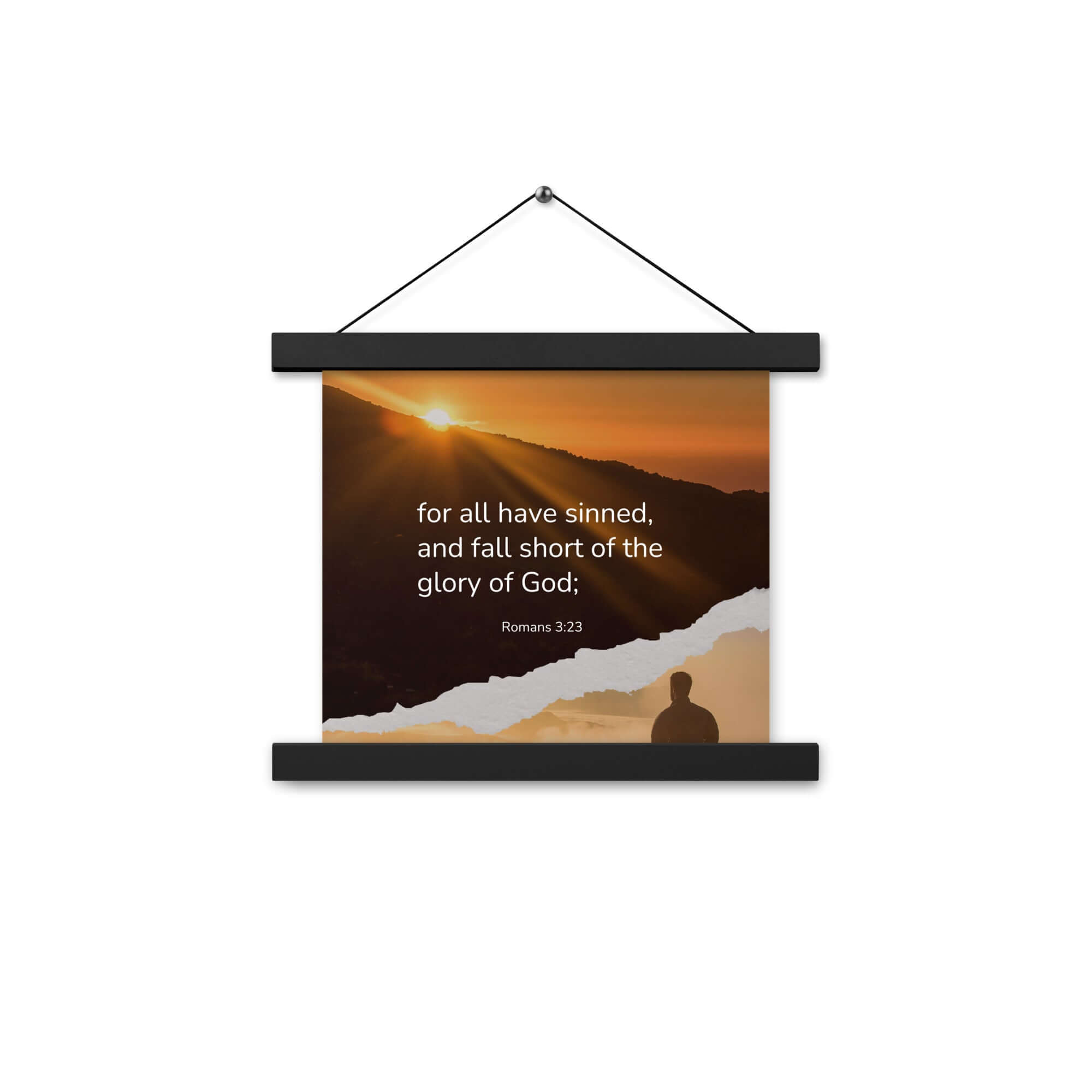 Romans 3:23 Bible Verse, of God Enhanced Matte Paper Poster With Hanger Wall Art