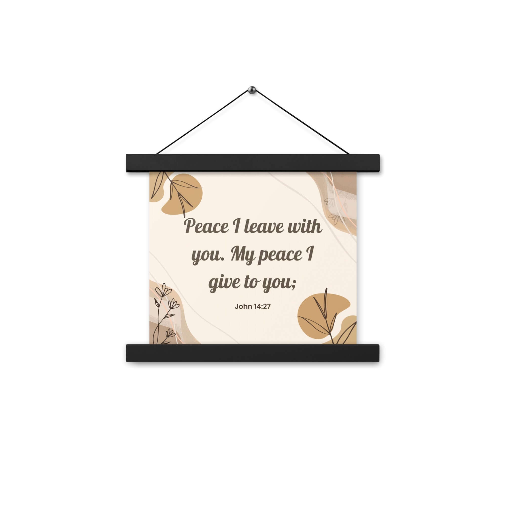 John 14:27 Bible Verse, Peace I Enhanced Matte Paper Poster With Hanger Wall Art