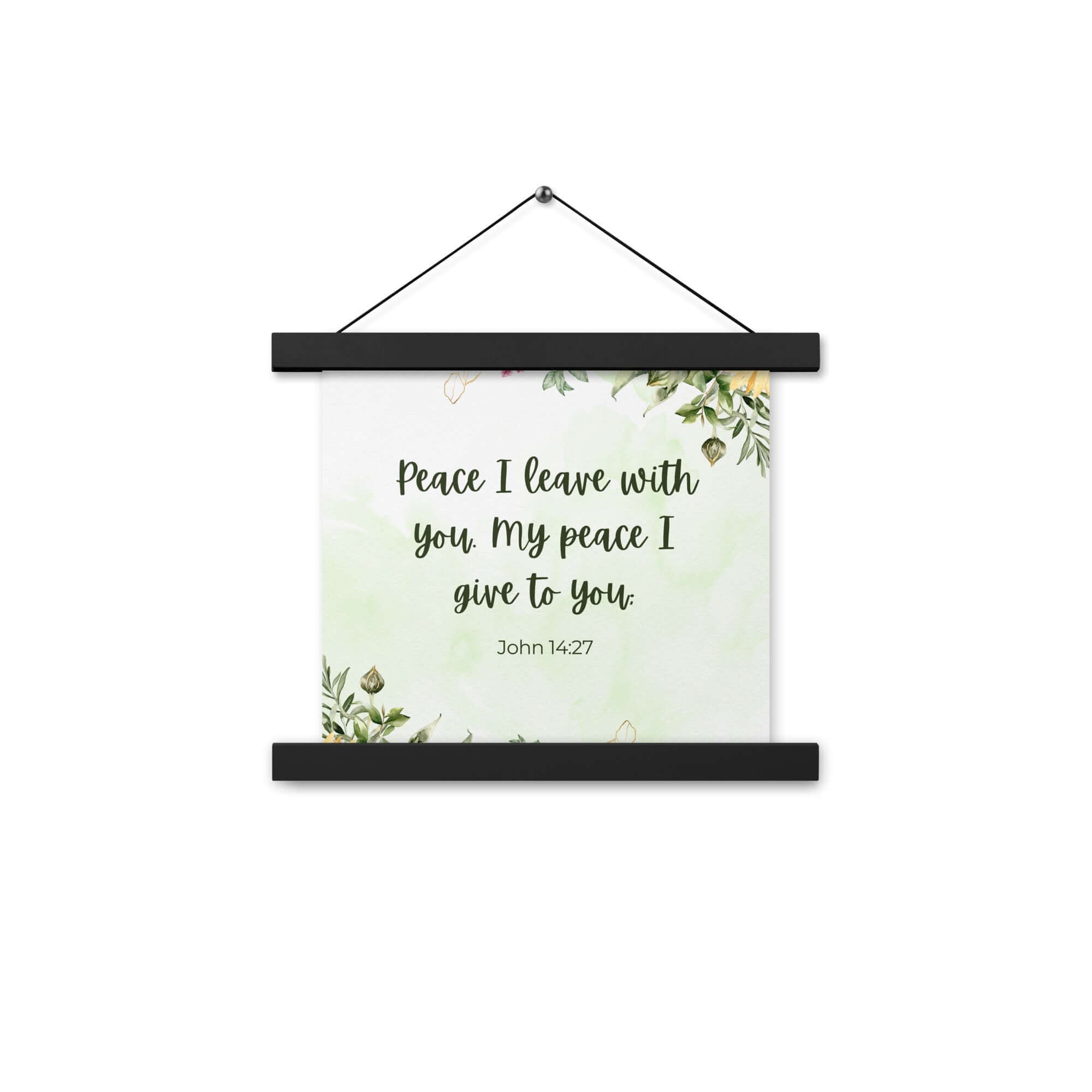 John 14:27 Bible Verse, My peace Enhanced Matte Paper Poster With Hanger Wall Art