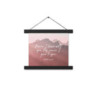 John 14:27 Bible Verse, I give you Enhanced Matte Paper Poster With Hanger Wall Art