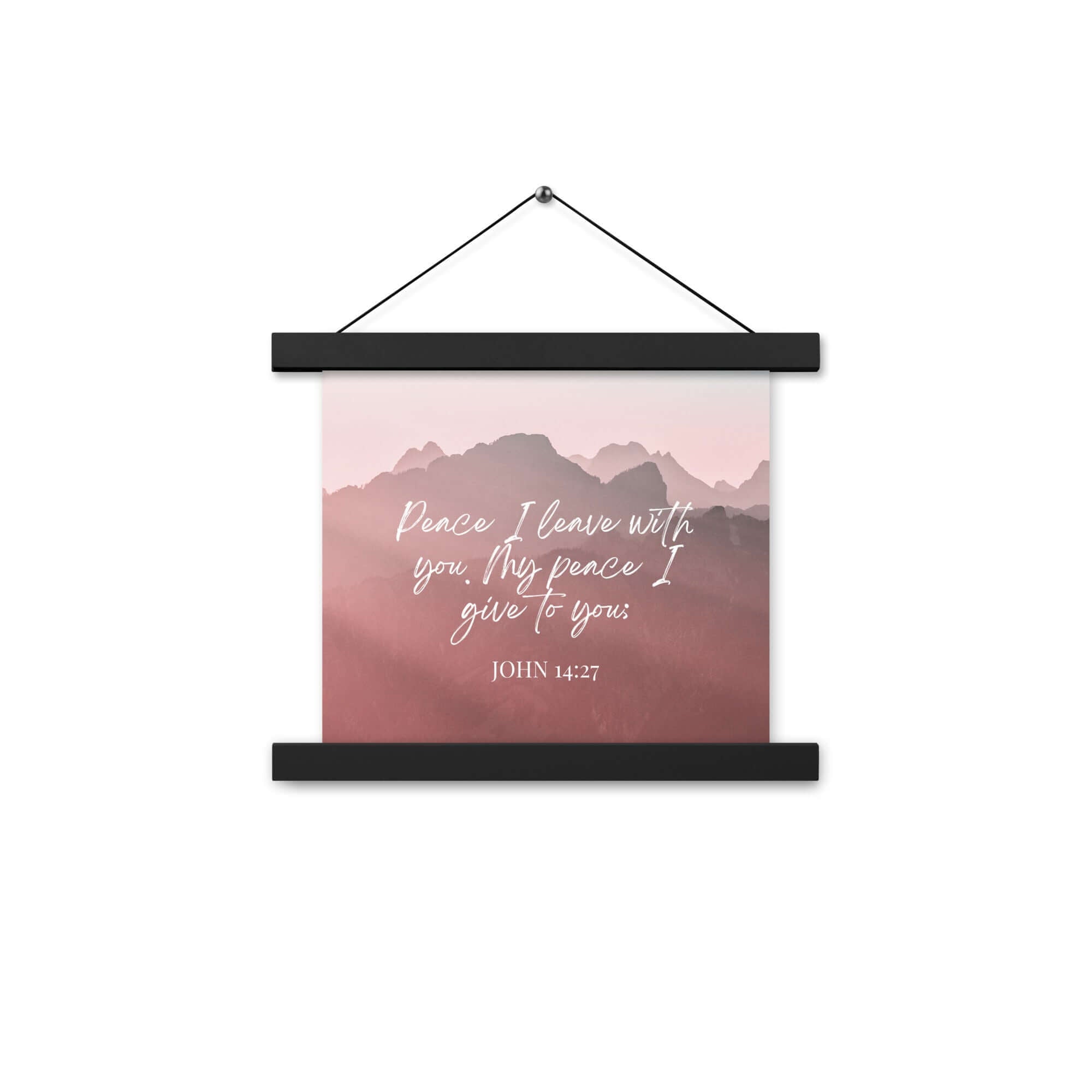John 14:27 Bible Verse, I give you Enhanced Matte Paper Poster With Hanger Wall Art