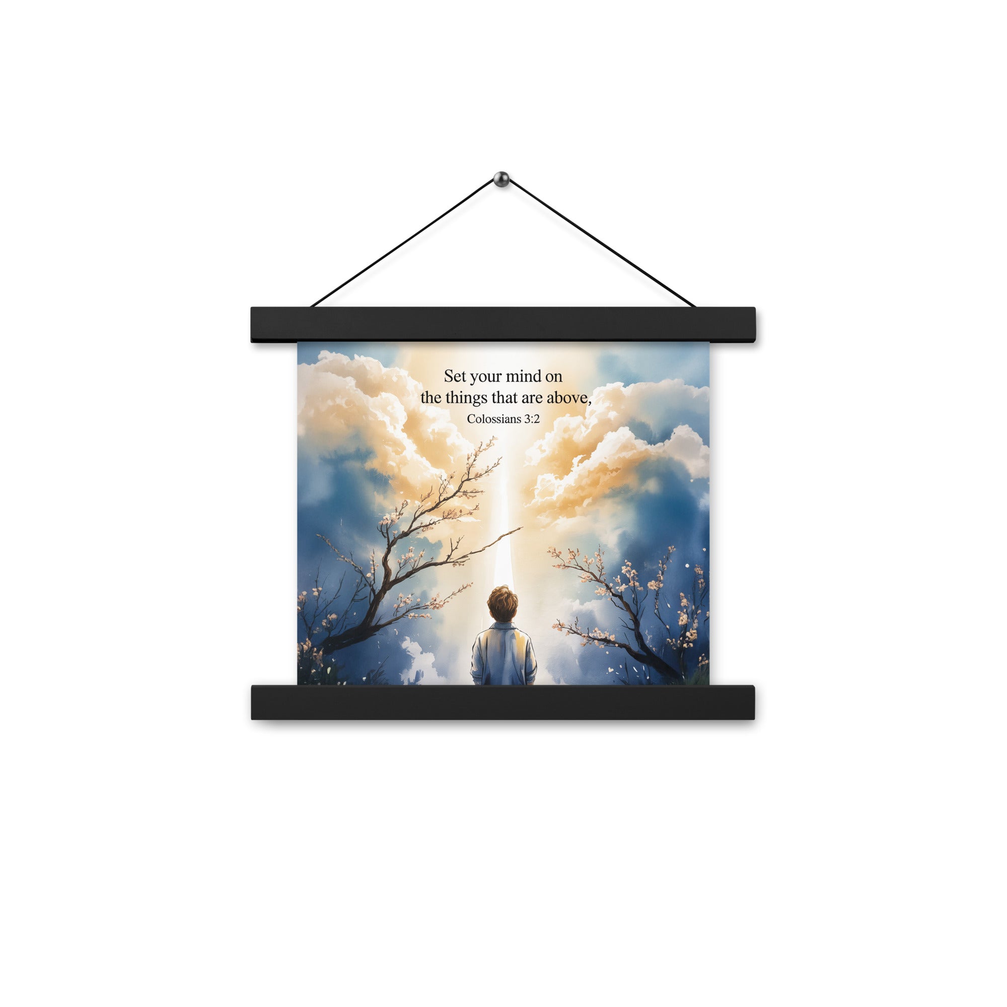 Colossians 3:2 Bible Verse the things Enhanced Matte Paper Poster With Hanger