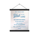 Isaiah 40:31 Bible Verse, Wings like Eagles Enhanced Matte Paper Poster With Hanger Wall Art