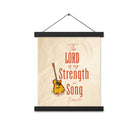 Exodus 15:2 Bible Verse, The LORD is my strength Enhanced Matte Paper Poster With Hanger Wall Art