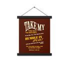 Matthew 11:29-30 Bible Verse, learn from me Enhanced Matte Paper Poster With Hanger Wall Art
