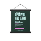 Matthew 11:29-30 Bible Verse, I am gentle Enhanced Matte Paper Poster With Hanger Wall Art
