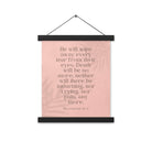 Revelation 21:4 Bible Verse, their eyes Enhanced Matte Paper Poster With Hanger Wall Art