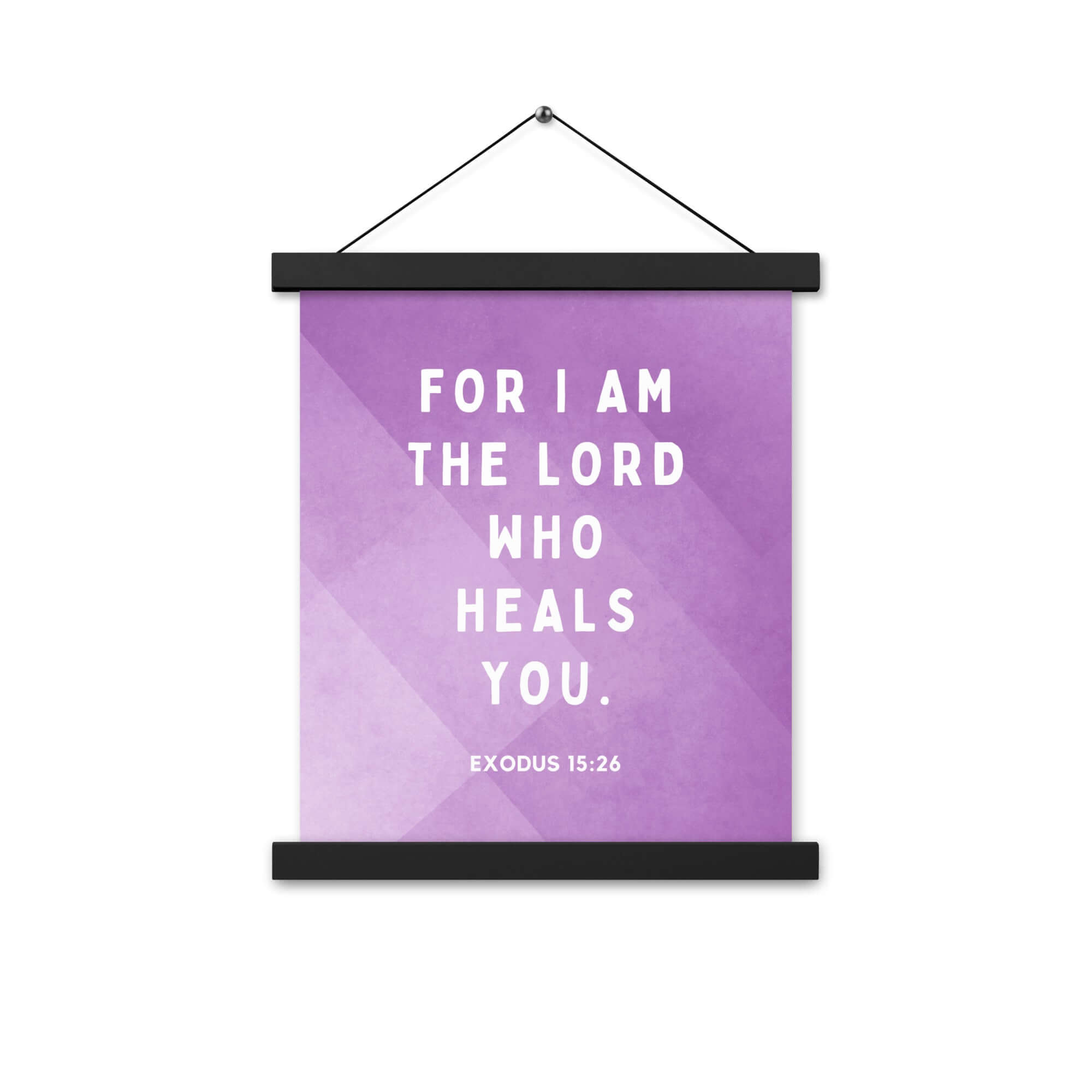 Exodus 15:26 Bible Verse, in his eyes Enhanced Matte Paper Poster With Hanger Wall Art