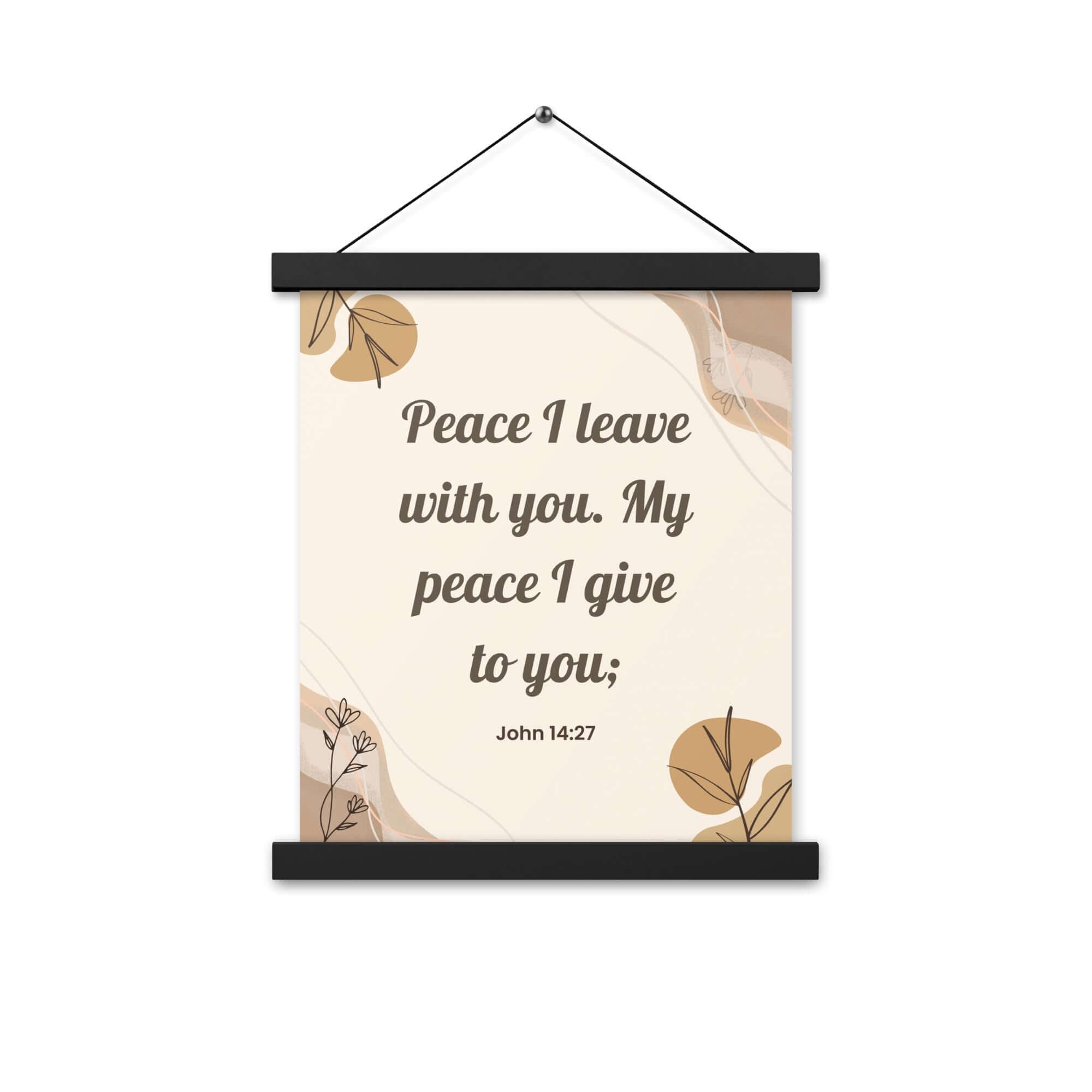 John 14:27 Bible Verse, Peace I Enhanced Matte Paper Poster With Hanger Wall Art