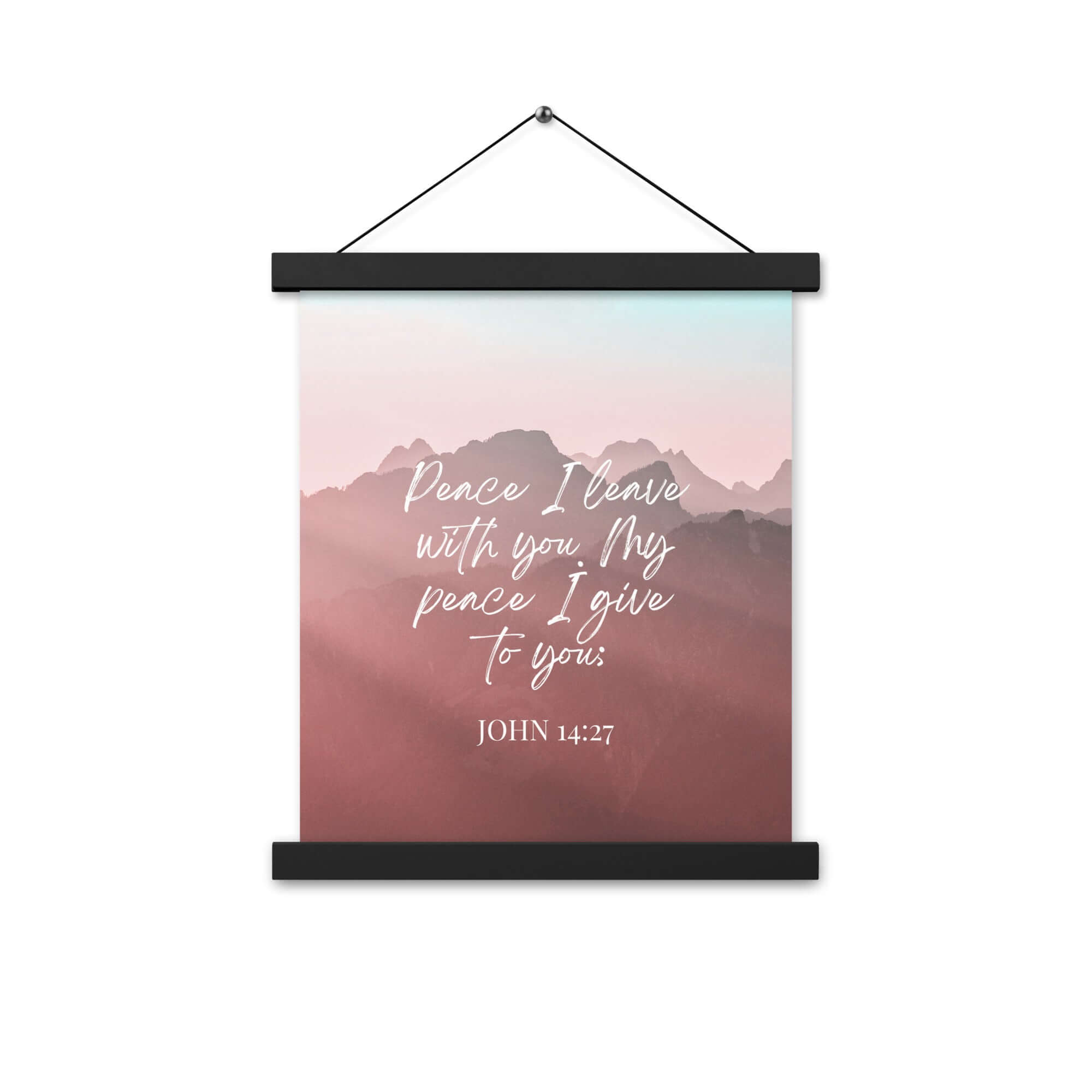 John 14:27 Bible Verse, I give you Enhanced Matte Paper Poster With Hanger Wall Art